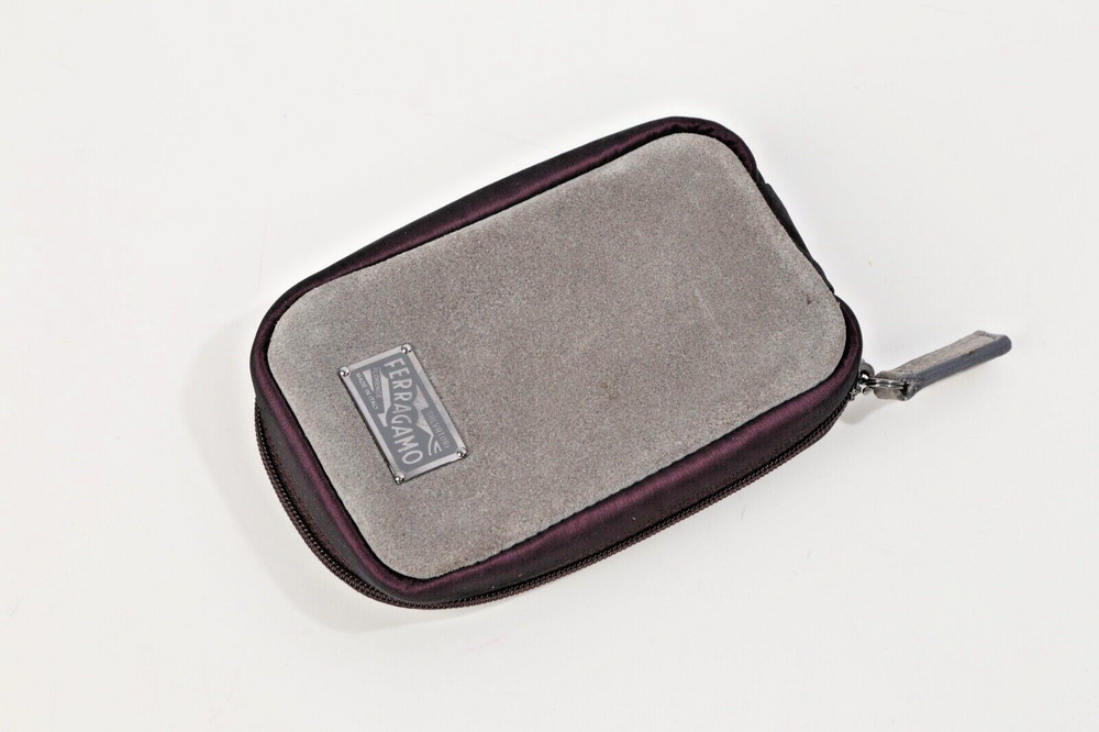 SALVATORE FERRAGAMO Travel Cosmetic Toiletry Zipper Bag Pouch